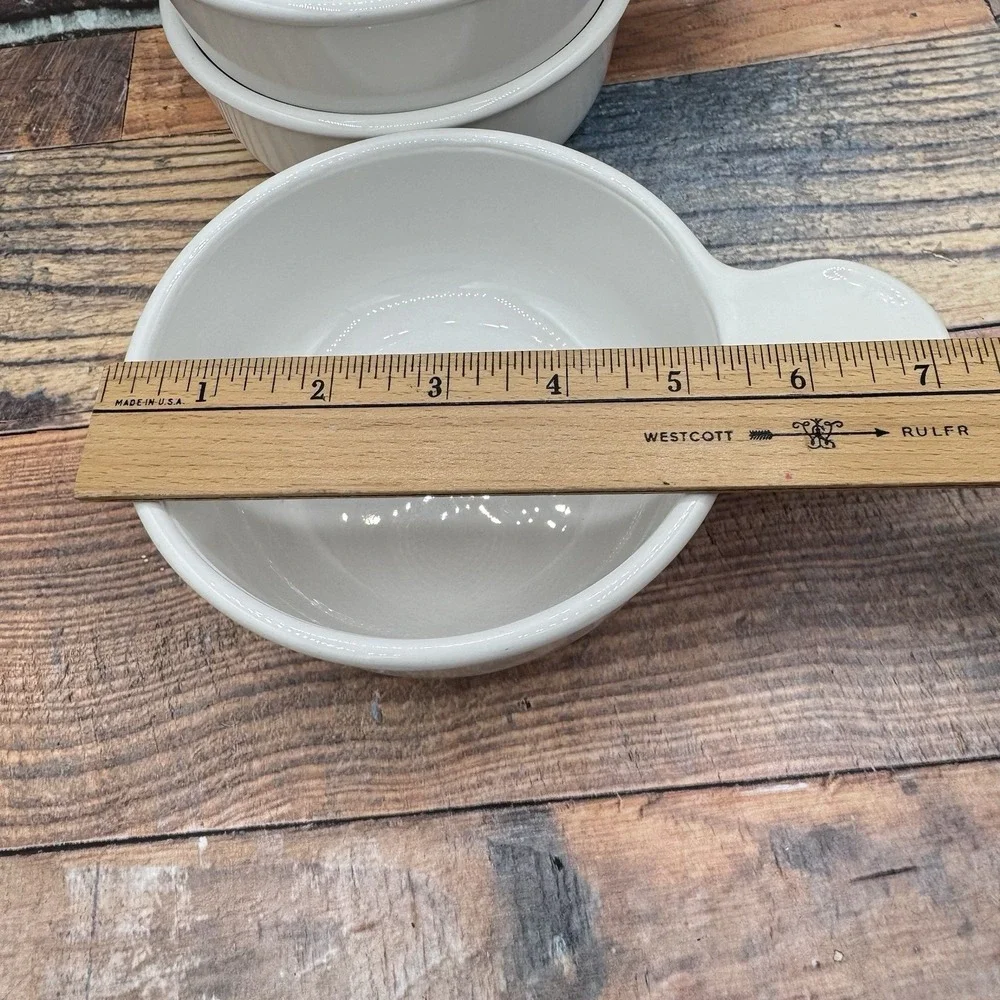 Corning Ware White Grab It Bowls P-150-B Set of 3 Vintage No Lids Tab Handle